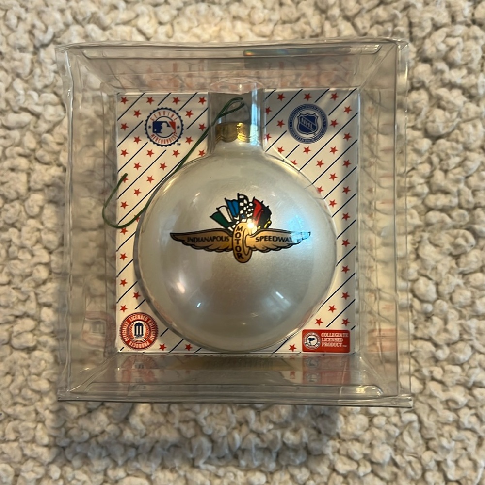 Vintage International Motor Speedway Christmas Holiday Ornament